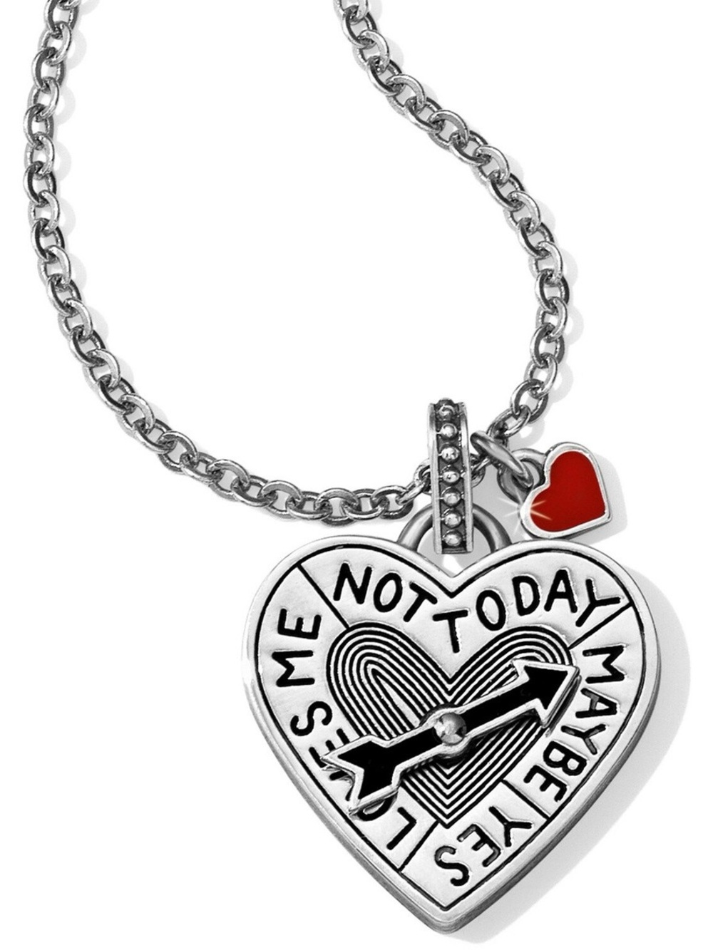 Brighton’s Cupid’s heart spinner pendant brand new with tags